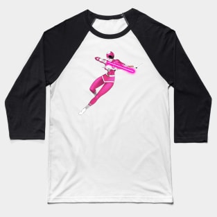 Pink Ranger- Mighty Morphin Power Rangers Baseball T-Shirt